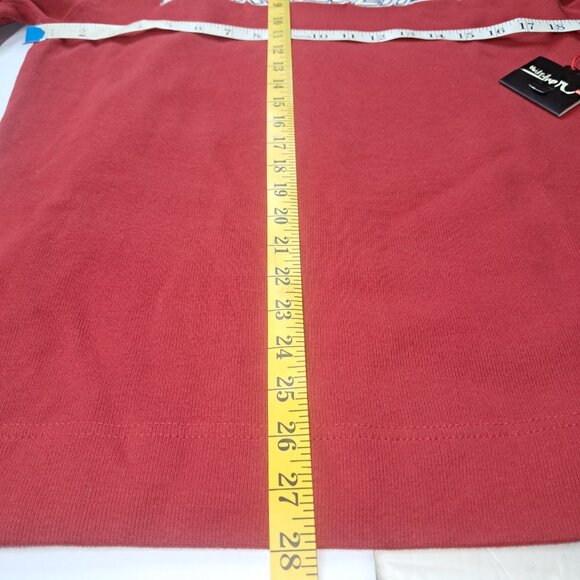 NWT's VTG Quiksilver Men's Small Red Long Sleeve Shirt Pull Over 90’s Skateboard - Picture 9 of 12